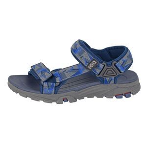 PDQ Mens Logo Sandals / Navy/Gray